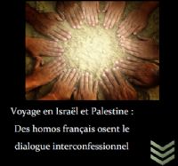 Voyage en Israël et Palestine : Des homos français osent le dialogue interconfessionnel. Du 6 au 13 novembre 2011. 